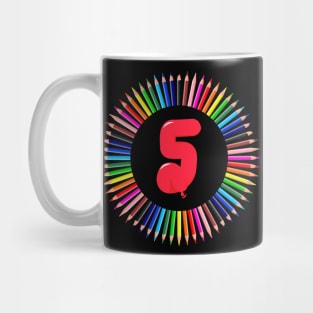 Number 5 Mug